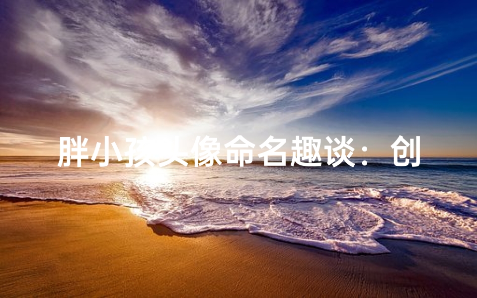 胖小孩头像命名趣谈：创意取名大比拼