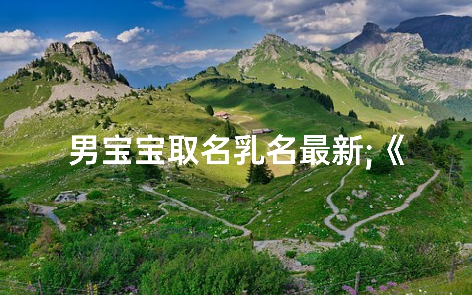 男宝宝取名乳名最新;《男宝宝乳名新潮流，创意取名大集合》