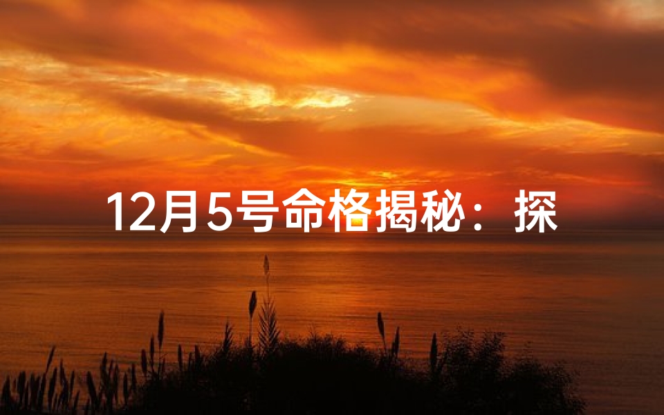 12月5号命格揭秘：探寻神秘命运密码