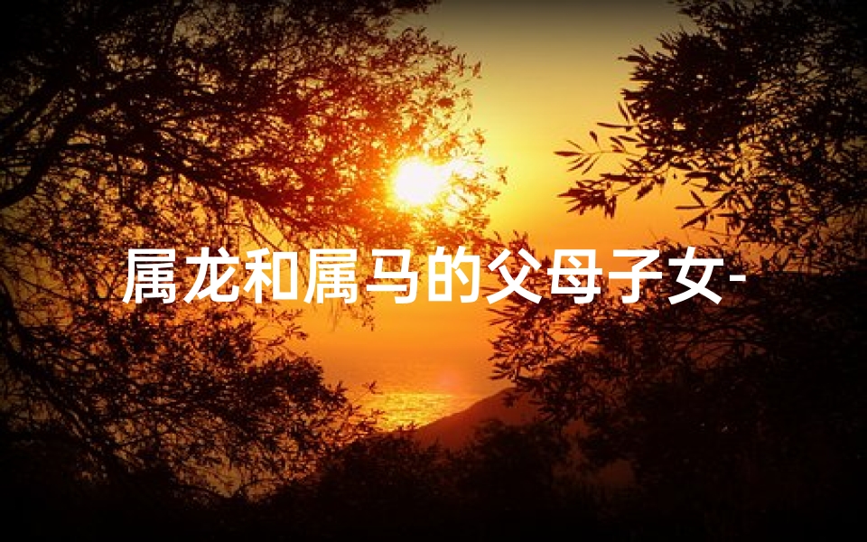 属龙和属马的父母子女-属马和龙的父母要哪个属的宝宝