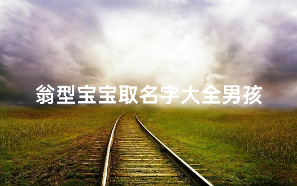 翁型宝宝取名字大全男孩(五行属火的翁姓男孩名字大全)