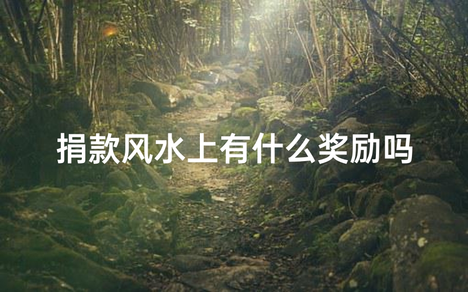 捐款风水上有什么奖励吗_捐款风水奖励揭秘：捐助有惊喜