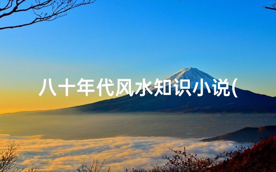 八十年代风水知识小说(风水大师的小说推荐)
