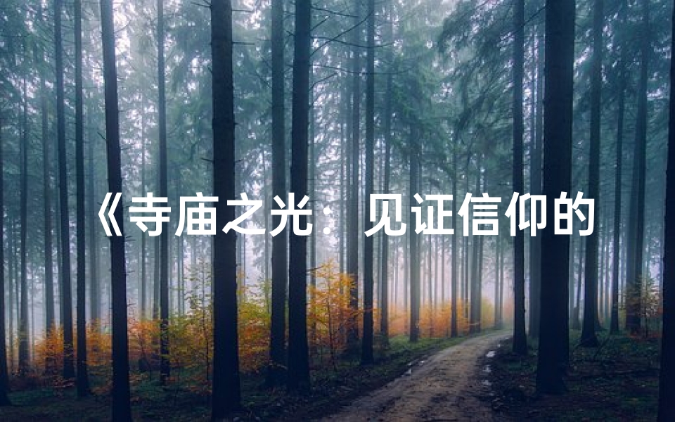 《寺庙之光：见证信仰的璀璨光辉》