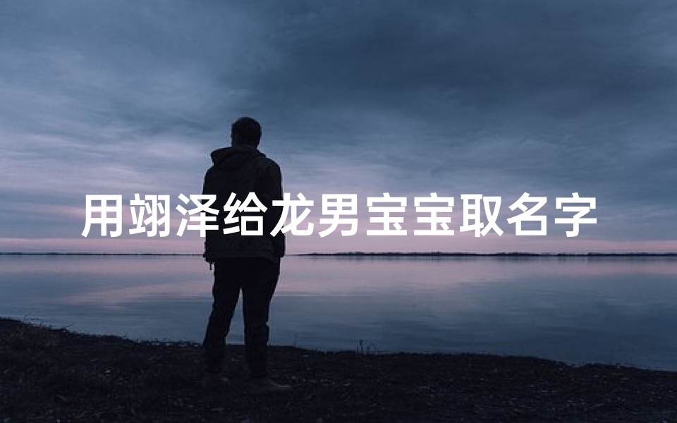 用翊泽给龙男宝宝取名字