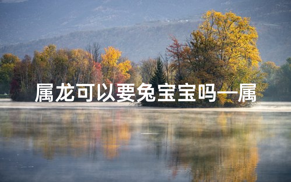 属龙可以要兔宝宝吗—属龙要兔宝宝：吉兆连连，幸福满溢