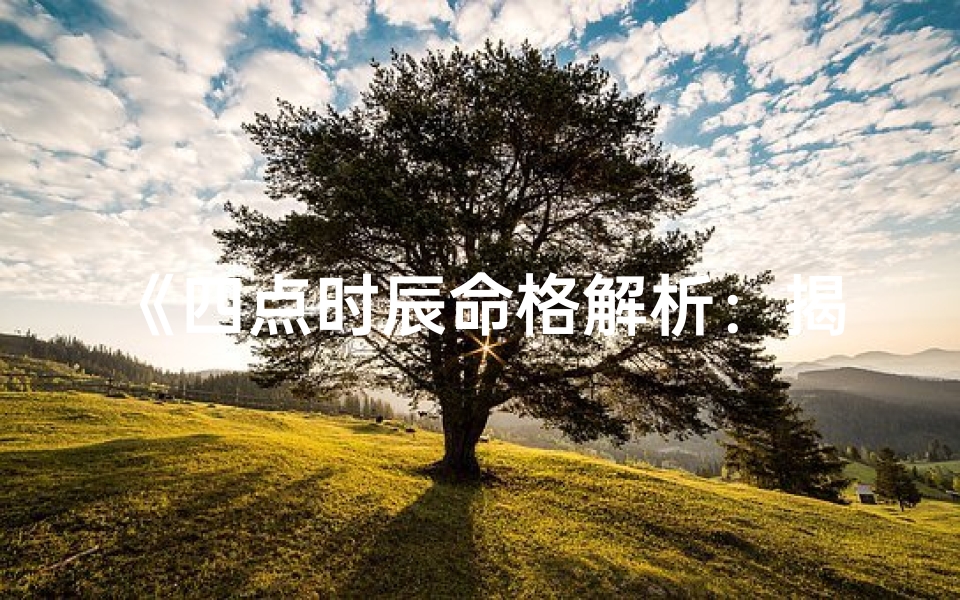 《四点时辰命格解析：揭秘最佳命格选择》