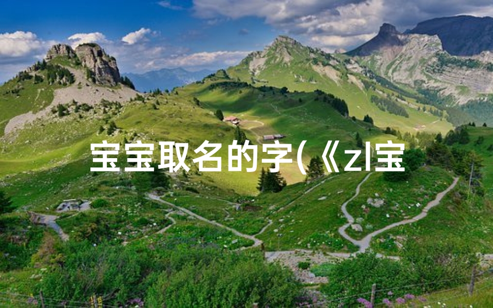 宝宝取名的字(《zl宝宝：闪耀新星的诞生记》)