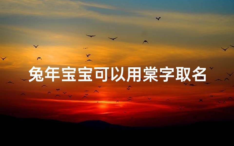 兔年宝宝可以用棠字取名吗