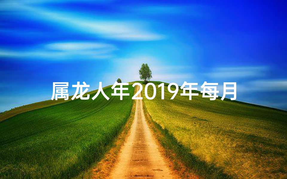 属龙人年2019年每月-2019属龙人每月运势揭秘