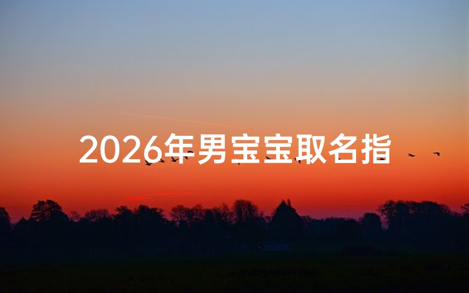 2026年男宝宝取名指南，传统文化与流行趋势的完美结合