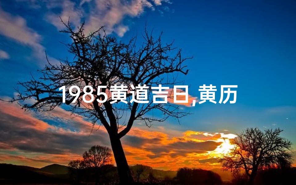 1985黄道吉日,黄历查询1985年日历表
