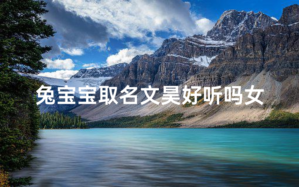 兔宝宝取名文昊好听吗女孩_文昊的取名含义是什么