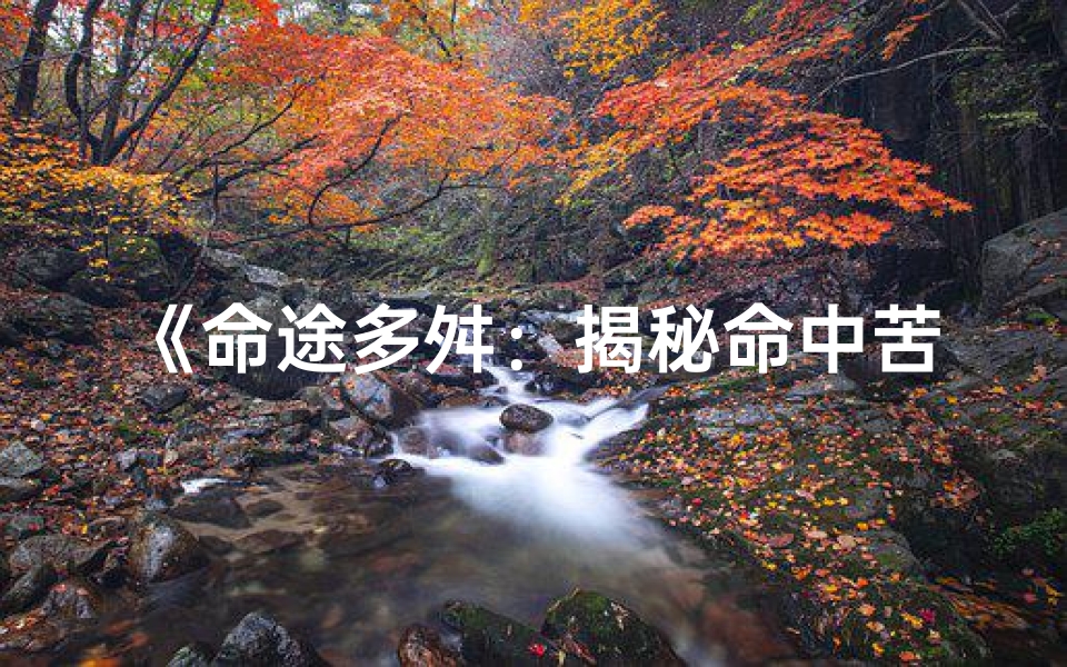 《命途多舛：揭秘命中苦女八字命理之谜》