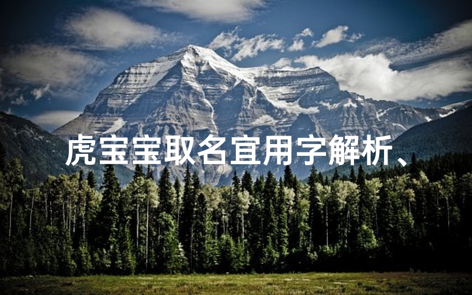 虎宝宝取名宜用字解析、《虎宝宝卉字男孩取名大全集：寓意吉祥的名字精选》
