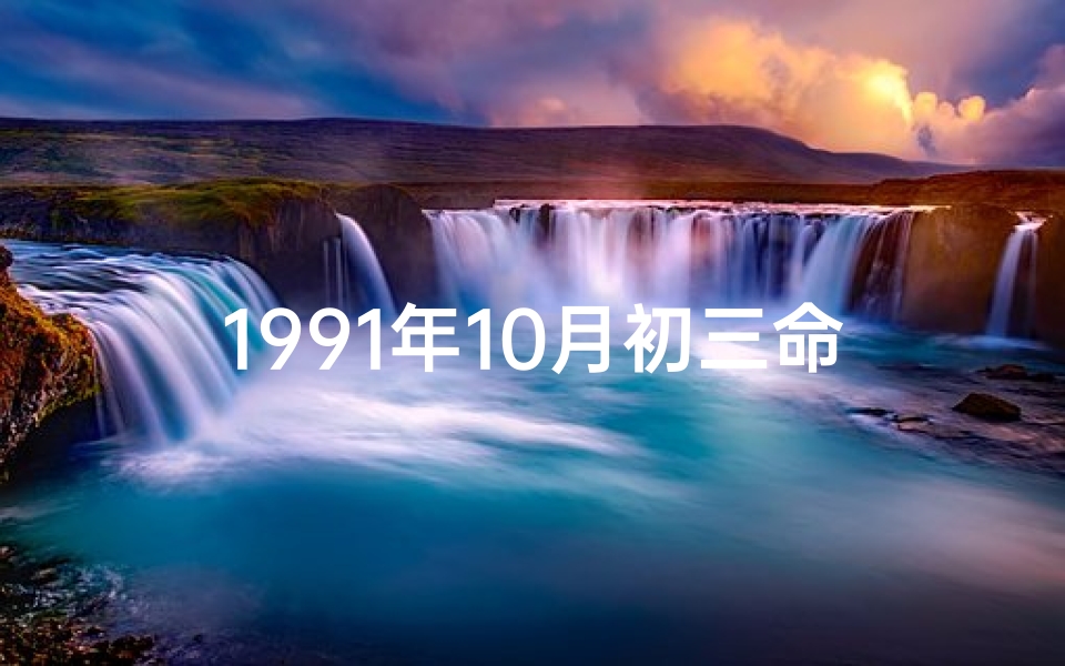 1991年10月初三命格;1991年十月初三