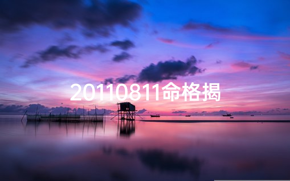 20110811命格揭秘：探寻你的命运密码