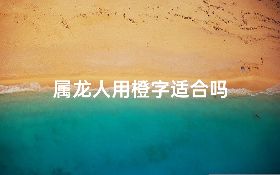 属龙人用橙字适合吗