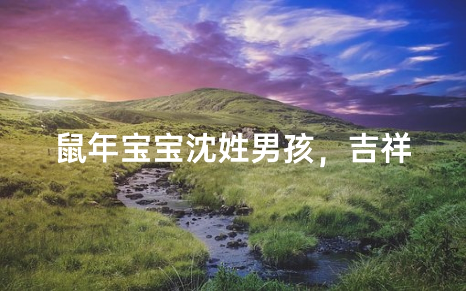 鼠年宝宝沈姓男孩，吉祥如意好名字揭晓