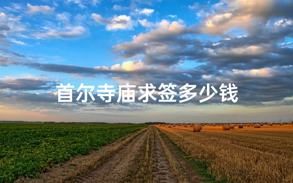 首尔寺庙求签多少钱