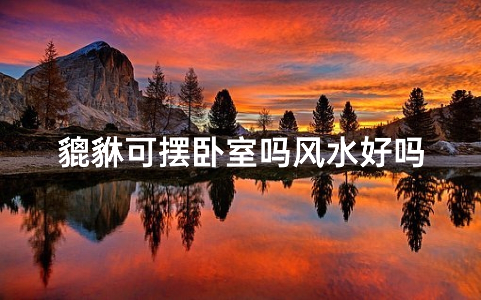 貔貅可摆卧室吗风水好吗