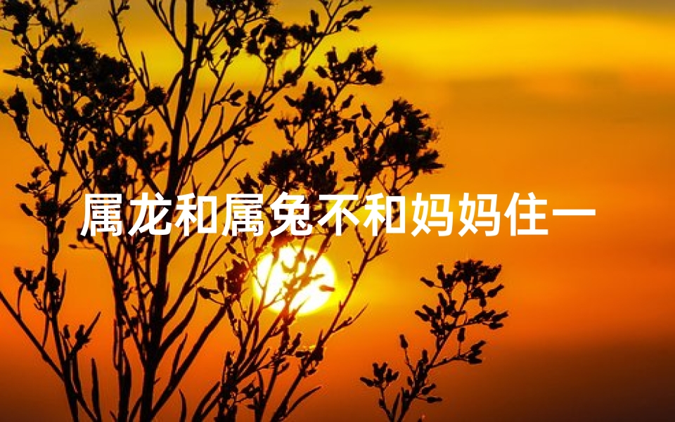 属龙和属兔不和妈妈住一起好吗_属龙属兔不和，妈妈住哪儿好？