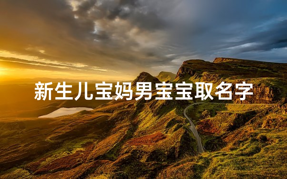 新生儿宝妈男宝宝取名字,新生儿宝妈男宝宝取名字怎么取