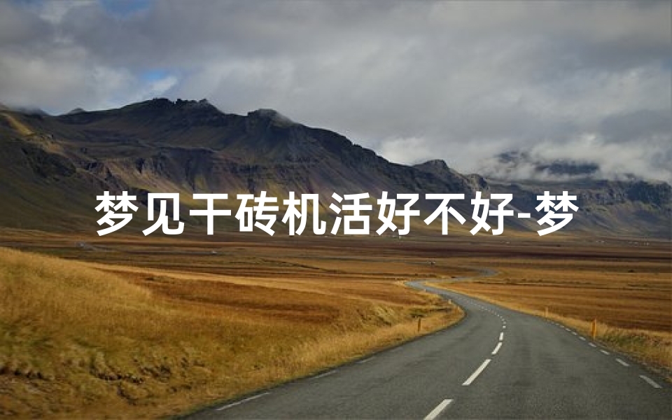 梦见干砖机活好不好-梦见砖机器