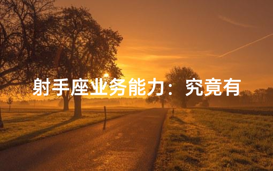 射手座业务能力：究竟有多强？