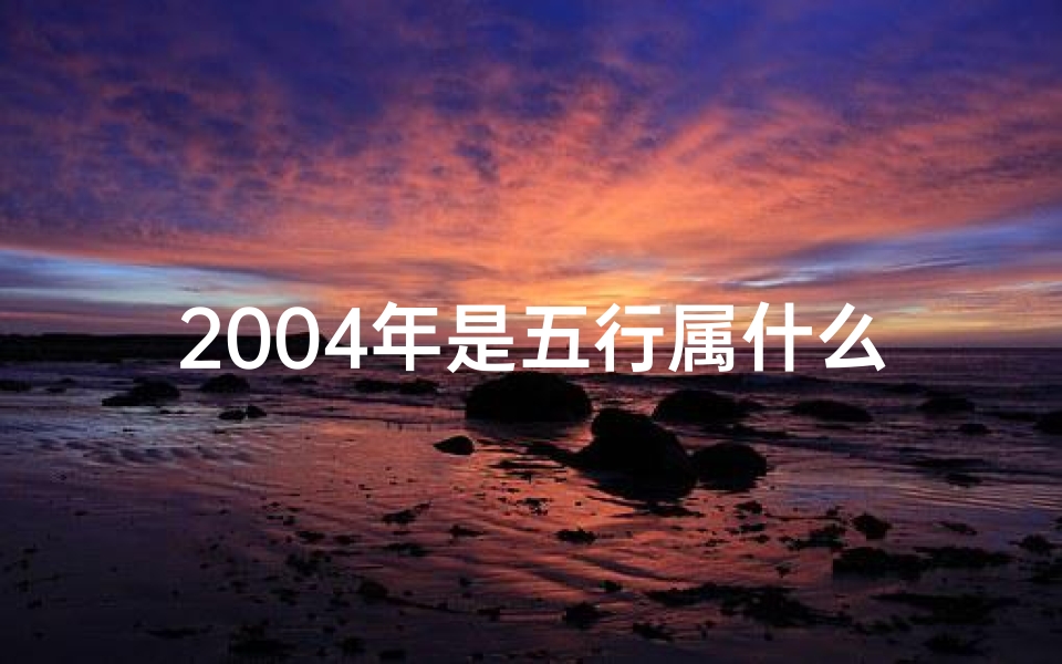 2004年是五行属什么命格;2004年属什么命 五行