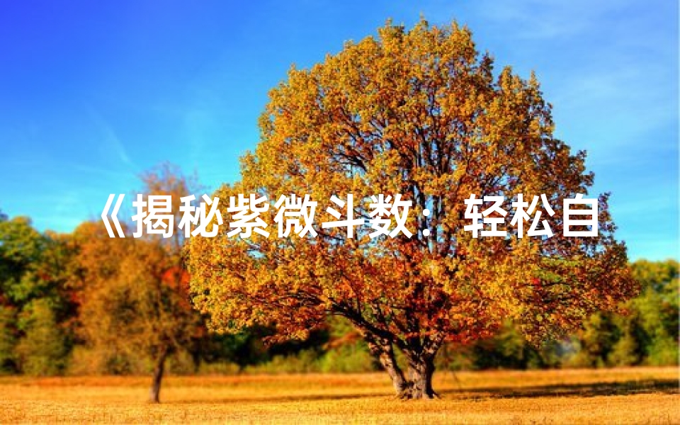 《揭秘紫微斗数：轻松自查命格方法》
