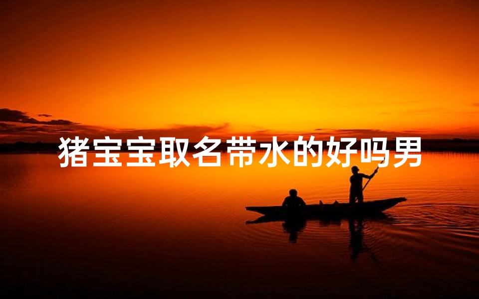 猪宝宝取名带水的好吗男孩