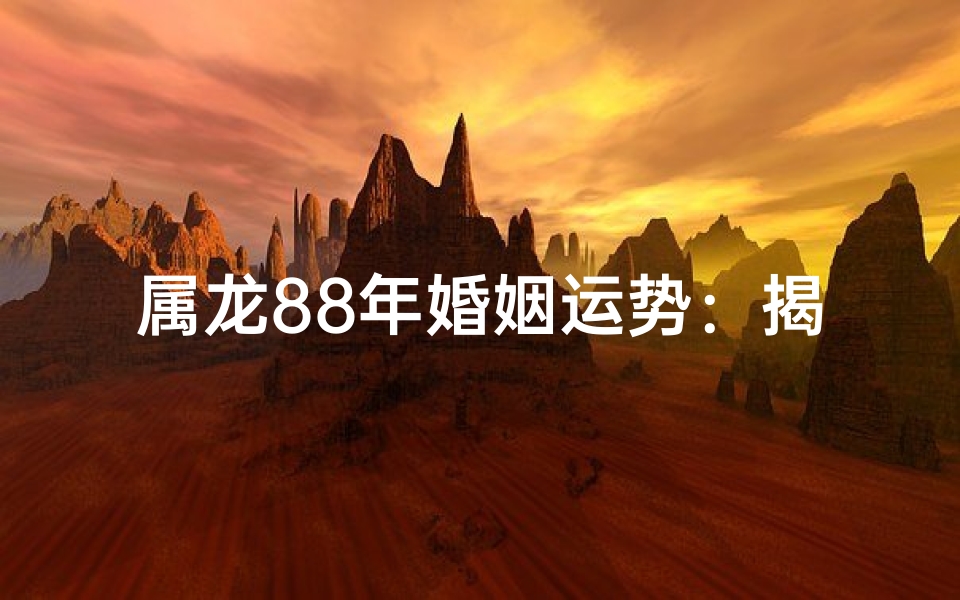 属龙88年婚姻运势：揭秘龙年佳人幸福秘籍