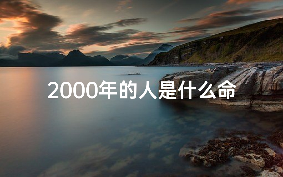 2000年的人是什么命格;2000年的人是什么命格呢