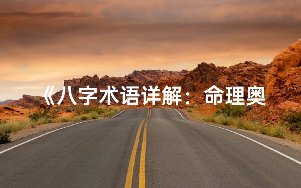 《八字术语详解：命理奥秘一网打尽》