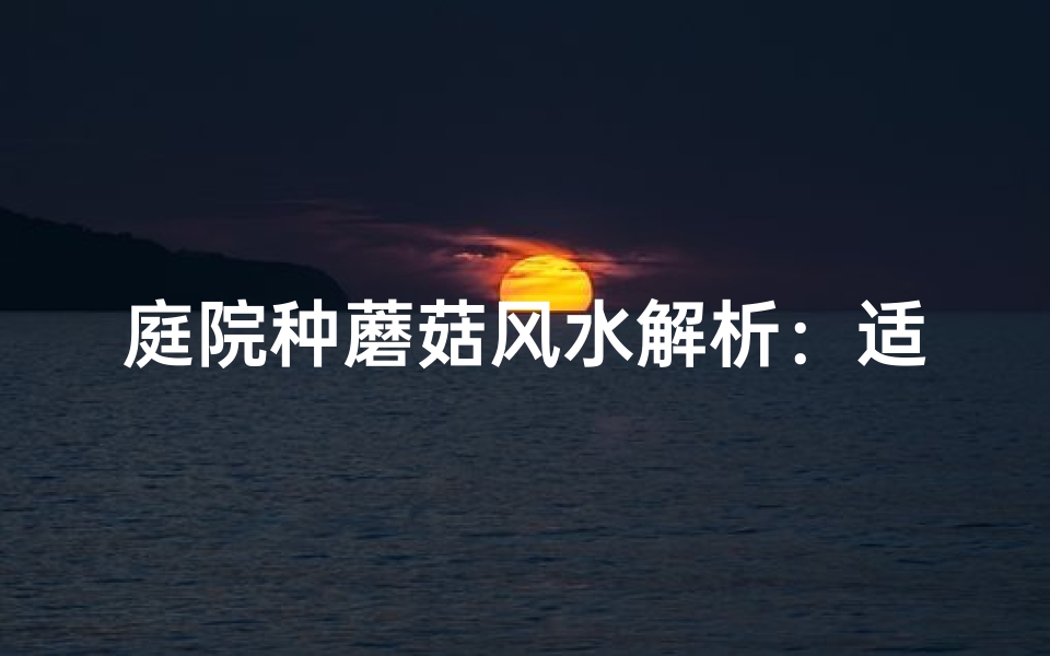 庭院种蘑菇风水解析：适宜种植的吉祥之地