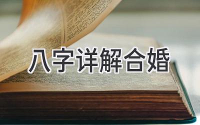 八字详解合婚